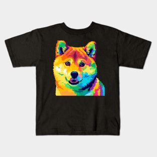 Shiba Inu Pop Art - Dog Lover Gifts Kids T-Shirt